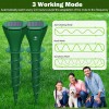 Jahy2Tech Solar Powered IP65 Mole Repellent Ultrasonic Mole Repellent For
