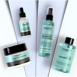 Kit SkinCare Acido Hialuronico Colorton 4 Pzas Serum, Crema, Tonico y Locion Refrescante