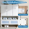 3-Digit Combination Cabinet Locks for Double Sliding Bifold Doors White
