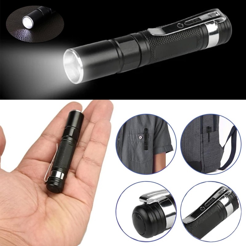 MODOAO Led Flashlights High Lumens, Multifunctional Telescopic Zoom Flash Light,