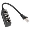 RJ45 Ethernet Adapter Cable Extension Function 1 to 3 Port