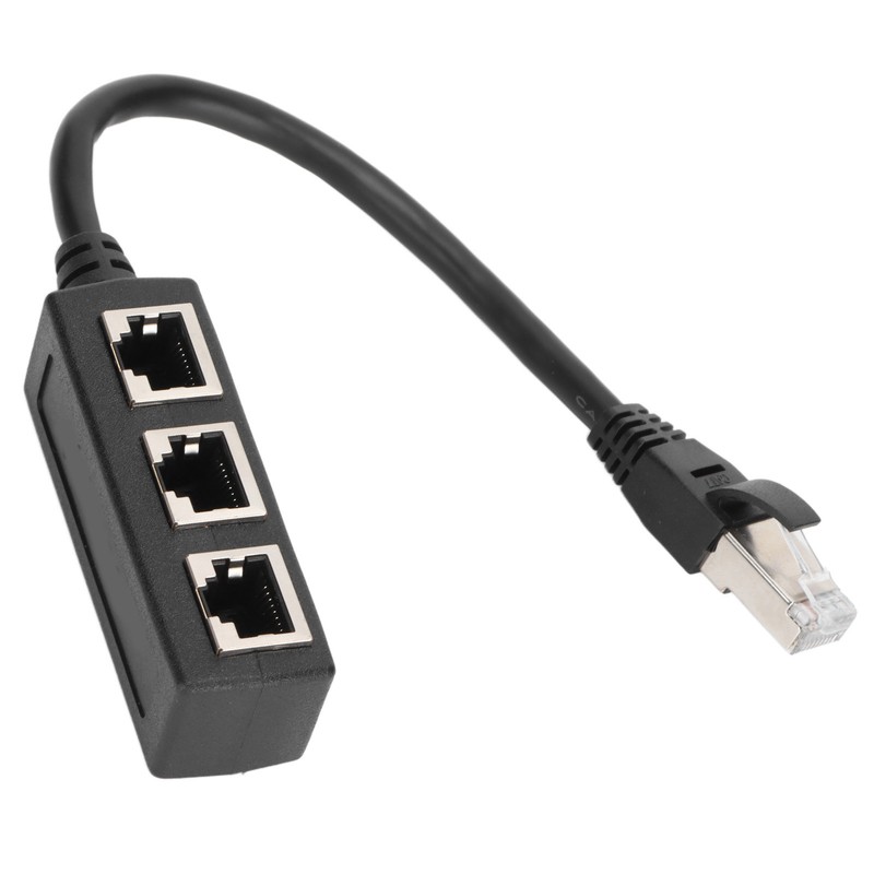 RJ45 Ethernet Adapter Cable Extension Function 1 to 3 Port