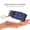 Dual Use Mini Umbrella with Storage Bag Lightweight UV Protection