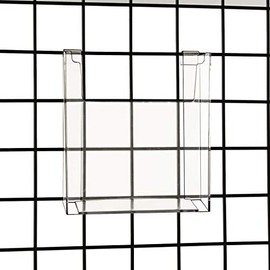 Gridwall 8.5" x 11" Clear Acrylic Literature, Brochure & Magazine Holder, 10 Pack