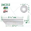Jones Exhaust JAC212 2 1/2" 2.5" Chrome Round Angle Exhaust