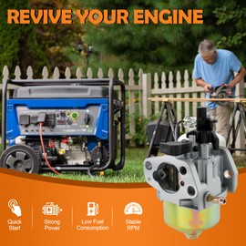 Carburetor for Champion Power Equipment 3000 3500 4000 Watts Generator 6.5HP 163cc 196cc OHV Engine Carb 46516 46561 for Harbor Freight Predator 3000 3500 3050 3200 4000 Watts Gasoline