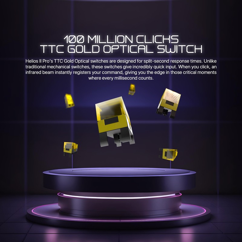 Fantech HELIOS II PRO 4K Wired / 2.4GHz Wireless, 4K