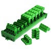 Screw Mount 30A/300V 8x4 Position Pluggable Terminal Block Distribution Module