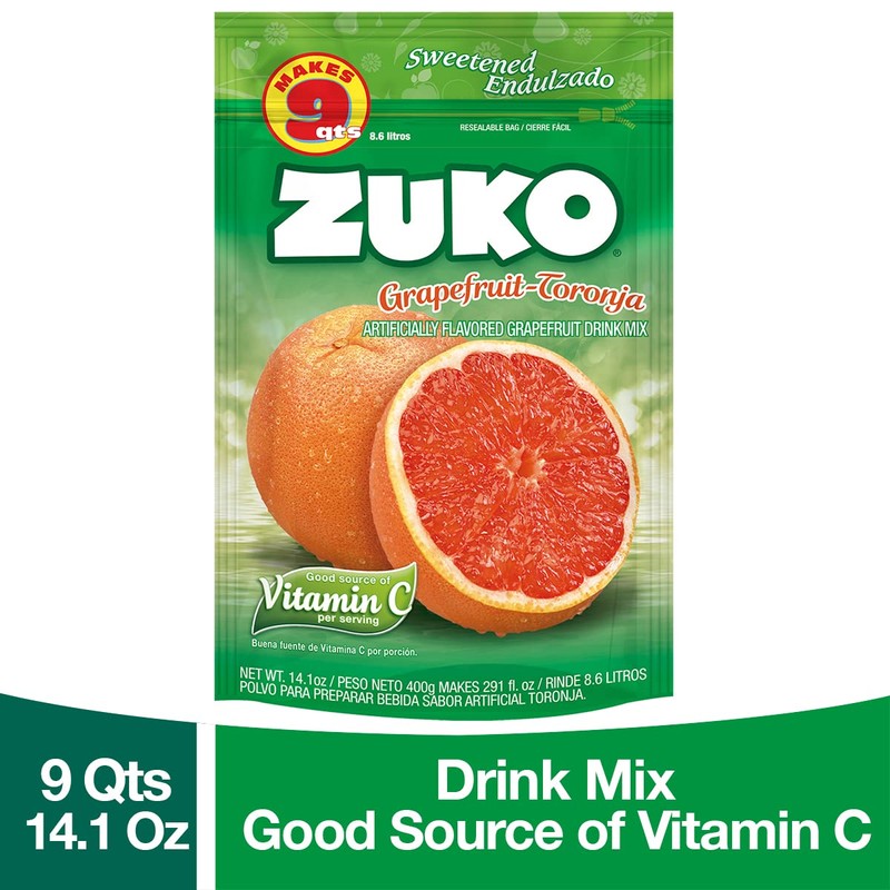 Zuko Grapefruit Instant Powder Drink | Family Pack | No