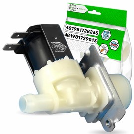 Valve on inlet for washing machine with 1 outlet 180° has the original code 481981728265 481981729013 for Whirlpool 90422130 for Candy - Made in EU - Warranty 5 years - ONIX TECH