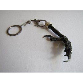 Real Crow Foot/Talon Claw Keychain Bird Feet Animal Bone Jewelry N4511