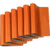 Paper Placemats - Disposable - Scalloped Edge (Orange, 50)