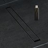 24 Inch Linear Shower Drain Matte Black Floor Drain for