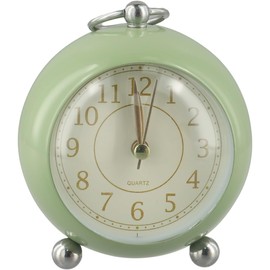 Reloj despertador clásico de doble campana, silencioso, analógico, con función de luz nocturna, funciona con pilas de metal y ABS, para recámara, mesita de noche, decoración del hogar, oficina, en