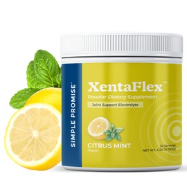 Simple Promise XentaFlex - Joint Support Electrolyte Powder with AquaLOX Boswellia & Potassium - Supports Hydration and Mobility -Joint Supplement for Men & Women - 30 Servings - Citrus Mint Flavor