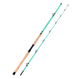 Fiblink Catfish Fishing Rods, 1 Piece/2 Piece Catfishing Pole, Portable Travel Medium Heavy Catfish Cat Casting Rod with Cork Handle(7'6"/8'/9') (2pc - 9H (20-60lbs))
