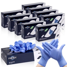 FINITEX Nitrile Disposable Medical Exam Gloves - 1000 PCS Latex-free Examination Purple Chemo Food Glove (Large)