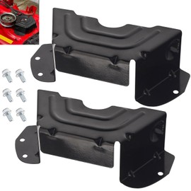 2 Pack 783-06424A-0637 Black Deck Belt Cover/Deck Spindle Pulley Belt Guard Cover Compatible with MTD Craftsman Troy-Bilt Mowers, Work with Many 42" and 46" Cut Deck Tractors, Replaces 783-06424A