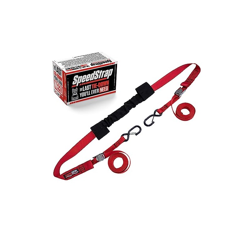 SpeedStrap Motorcycle Handlebar Tie-Down Straps with Dual Cam-Locks - Protective