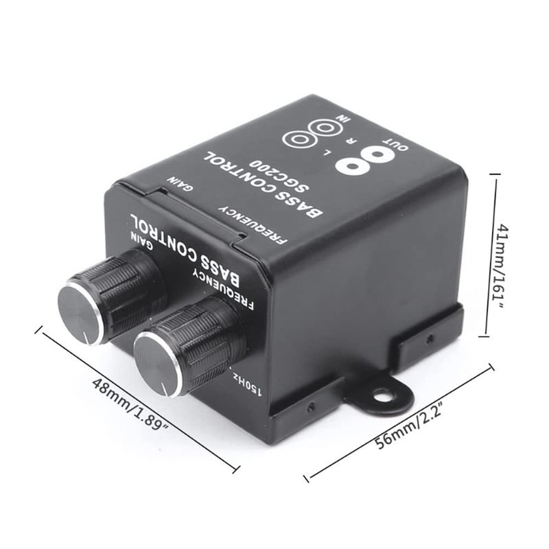 Lyaciomn Auto Car Remote Amplifier Subwoofer Car Audio Equalizer Crossover