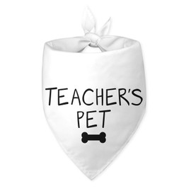 Teacher's Pet Dog Bandana Teacher Dog Bandana Puppy Bandanas Pet Bandanas for Dogs Funny Dog Bandana Teachers Day Photo Prop Pet Scarf Accessories for Pet Dog Lovers Gifts