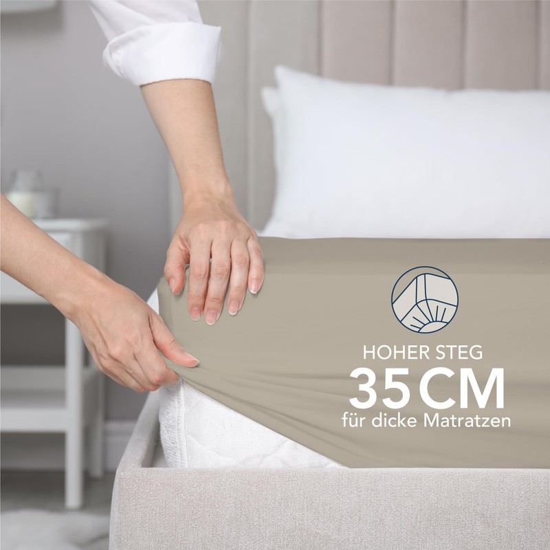 Dreamzie Fitted Sheet 80 x 190/200 cm - 35 cm