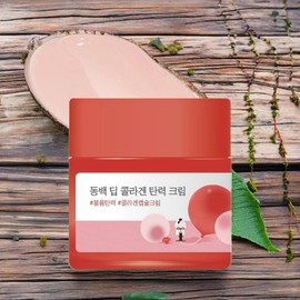 Round Wrap Skin Moisturizing Skin Nutrition Supplying Skin Protection Camellia Deep Collagen Elasticity Cream 1ea 50ml / 라운드랩 피부촉촉함 피부영양공급 피부보호 동백 딥 콜라겐 탄력 크림 1개 50ml