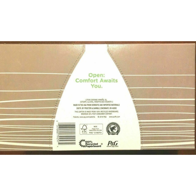 1 Pack (10 Boxes) Puffs plus Lotion Facial Tissue 132