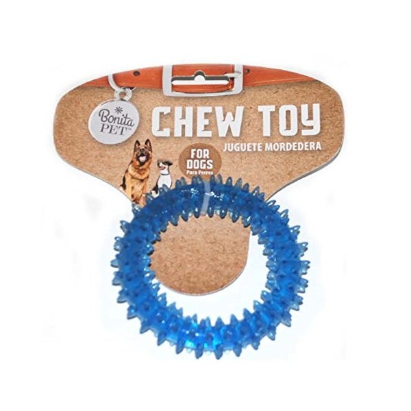 DollarItemDirect Bonita Pet Blue Ring Chew Toy 3.34 in Diameter,