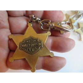 Harley - Davidson 'Metal Badge Key Chain "New" 2 x 2 inches in size (see photos)