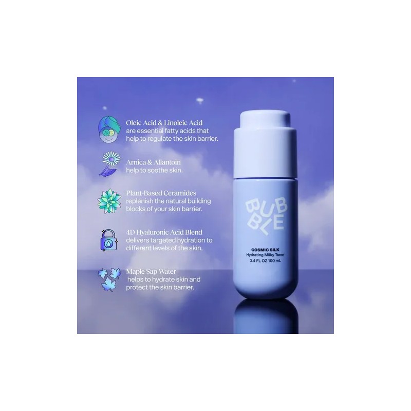 Bubble Cosmic Milk Crema Tonico Facial Hidratante