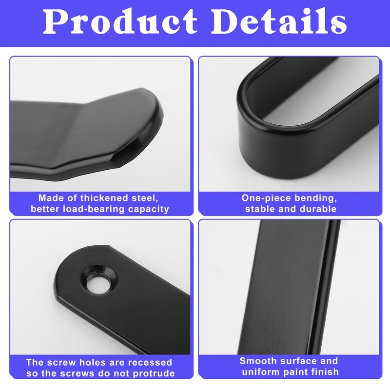 Coumy 4 Pcs Snowboard Wall Mount Clip Horizontal Snowboard Display