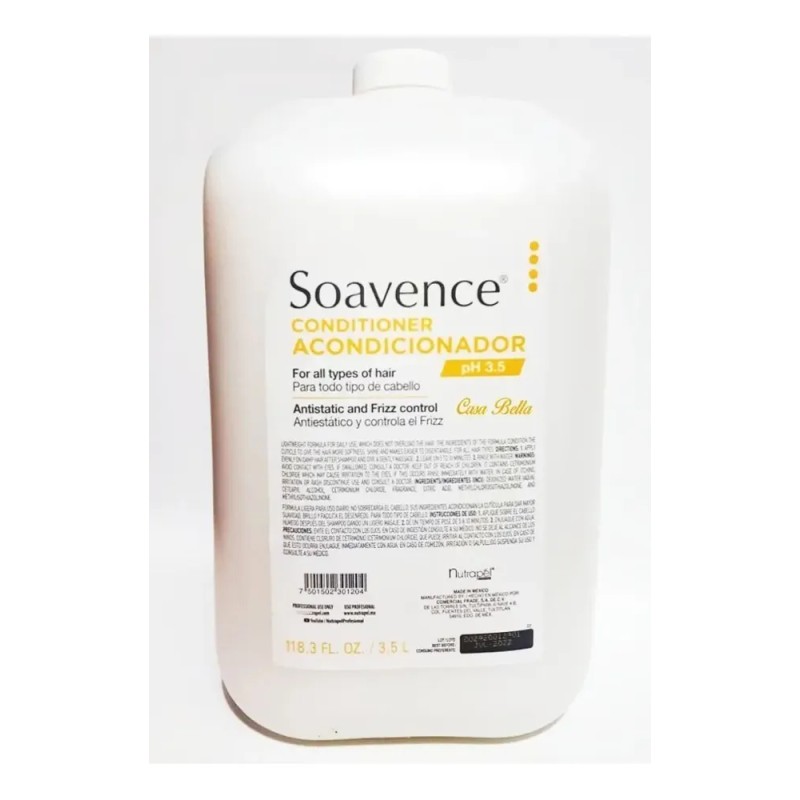 Acondicionador Soavence Nutrapel En Crema Ph-3.5 Galón 3.5l