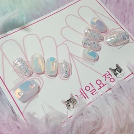 Special Ice Jewelry 5 tips for ice jewel nails - Short Oval / Special Ice Jewelry 얼음보석네일 5팁 - 숏오발