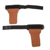 1 Pair Weight Lifting Grip Straps Double Cowskin Deadlifts Pull