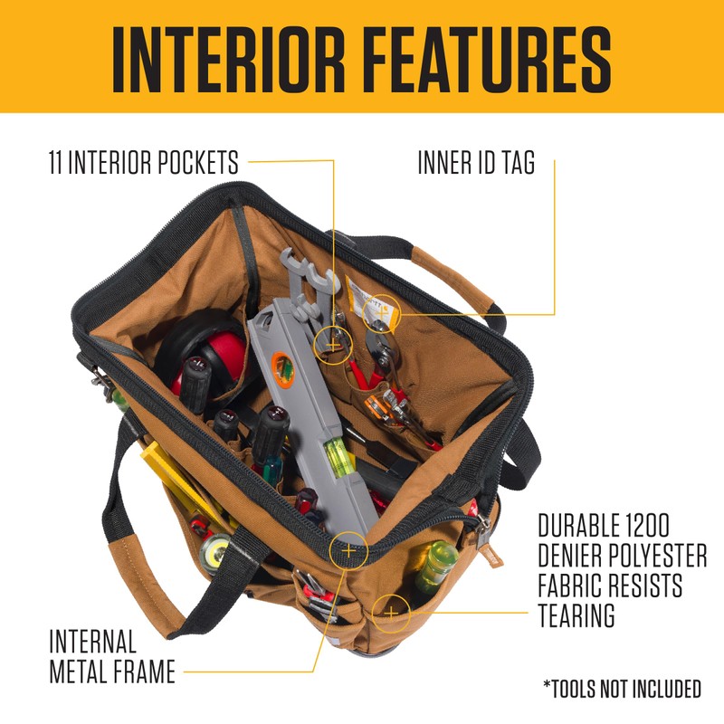Carhartt Onsite Tool Bag, Durable Water-Resistant, Tool Storage Bag, Heavyweight