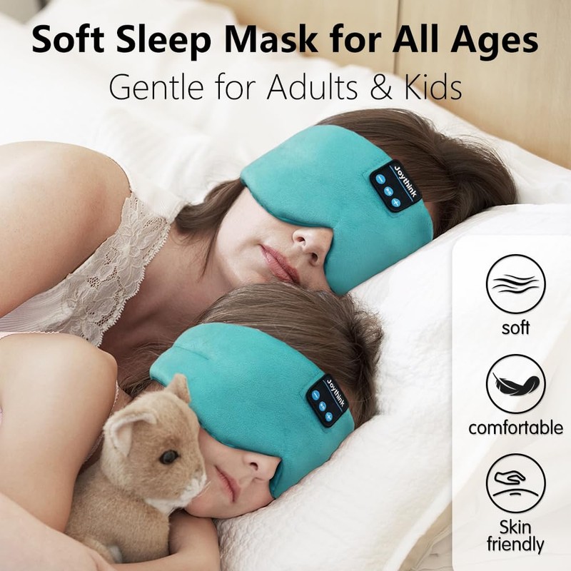 Joythink Sleep Headphones Bluetooth Sleep Mask Silk Kids Children Wireless