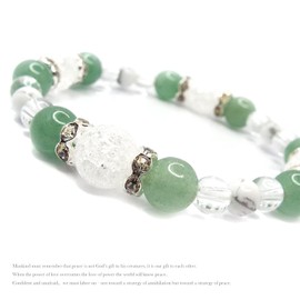 STONE KITCHEN Natural Stone Amulet Design Bracelet Green Aventurine