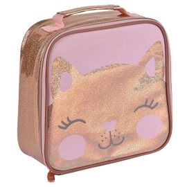 Polar Gear Pretty Kitty Nice Insulated Girls Lunch Bag, PU leather, plastic piping, one Size