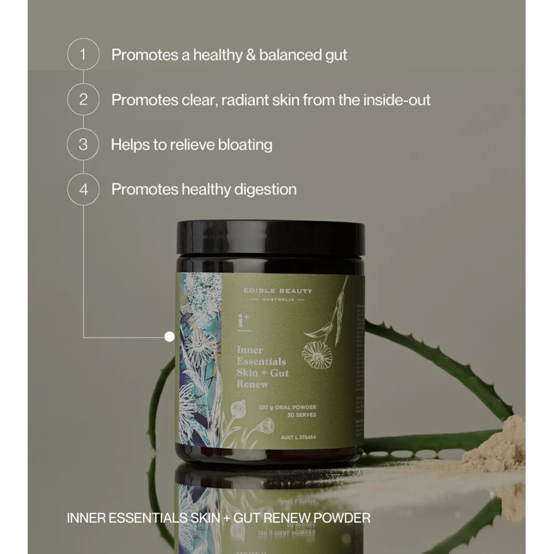 Edible Beauty Inner Essentials - Skin + Gut Renew Powder