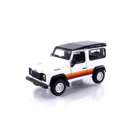 Mini GT 1/64 Land Rover Defender 90 Wagon, White (Left Handle) Finished Product