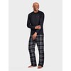 Farah Men's Long Sleeve PJ Lounge Set Soft Cotton Long