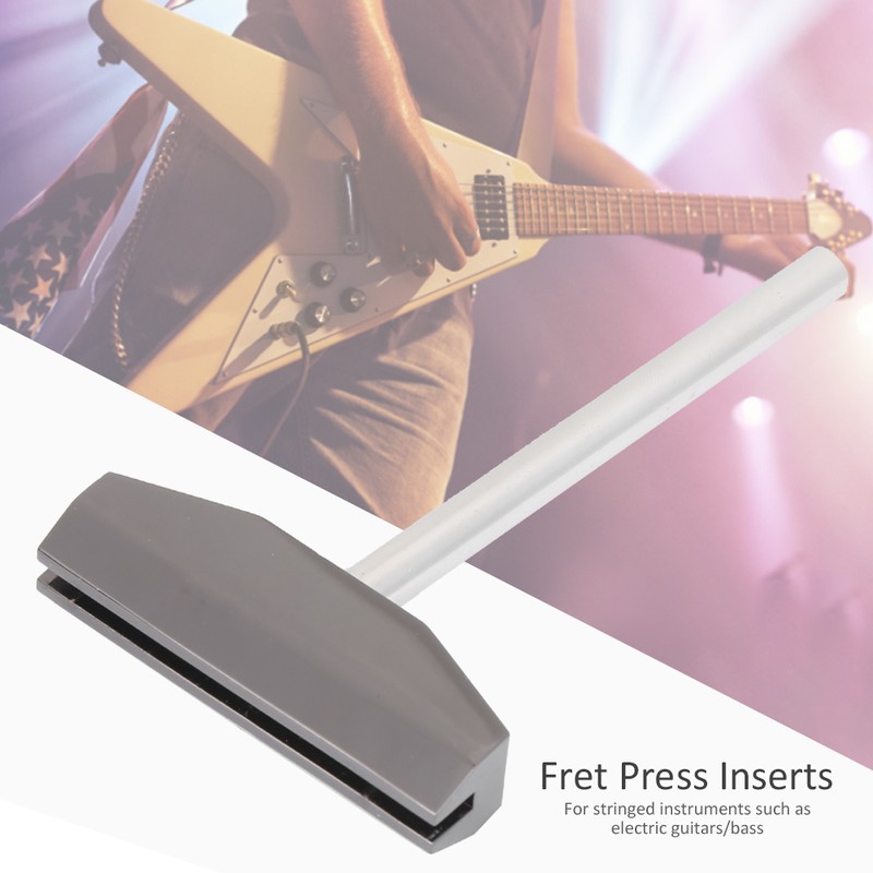 Guitar Fret Press Inserts Pressure Plate Inlay Tool for Bass