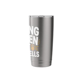 Strong Women Lift Kettlebells Female Workout Gym |-- Stainless Steel Insulated Tumbler