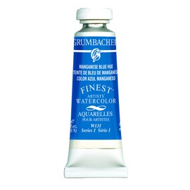 Grumbacher Finest Watercolor Paint, 14ml/0.47 oz., Manganese Blue Hue (W131)