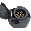 MOUNAY 7 Pin European Trailer Socket+Plug Tow Bar Connector Adapter
