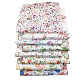 Cotton Fabric Patchwork Fabrics 8 Pieces 50 x 50 cm Patchwork Fabric Package, Multicoloured Cotton Fabric Patchwork Fabrics for Sewing, Scrapbooking & DIY Crafts (Pink)
