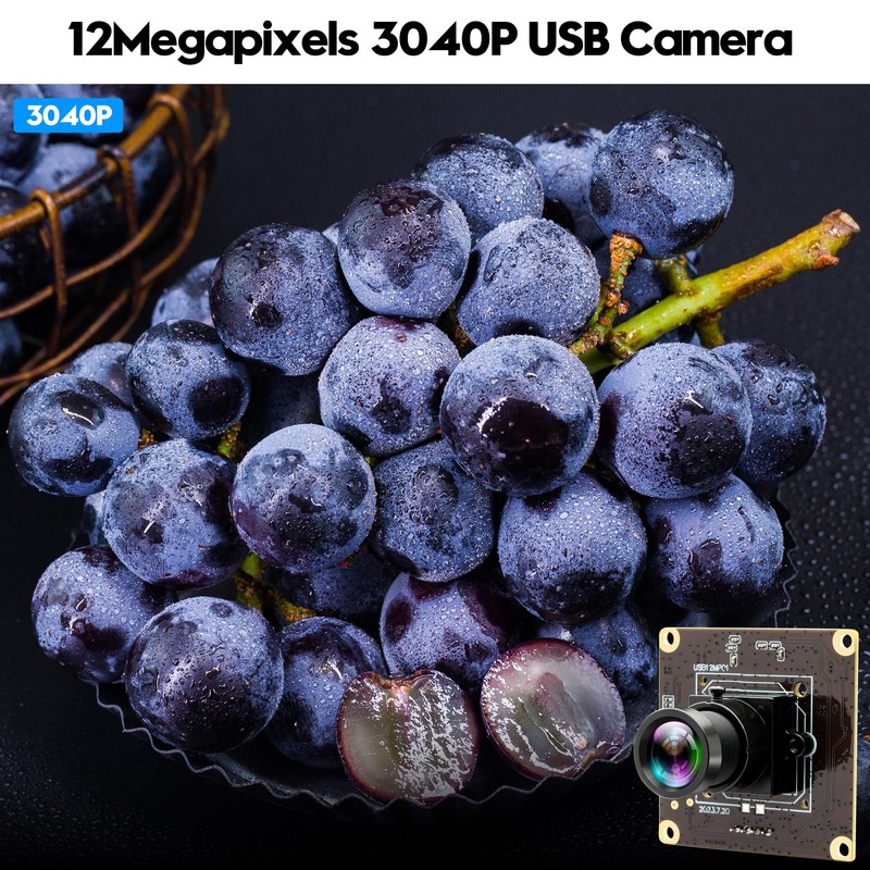 12MP USB Camera Module 4K 120fps High Speed Golf Swing
