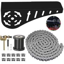 CILOYU Mini Bike Clutch Cover Chain Guard + 35 Chain 140 Links Replacement for Coleman CT100U CC100X Baja DB30 Motovox MBX10 MBX11 Mega Moto MM-B80 105cc Predator 79cc 97cc 100cc Powersports Parts