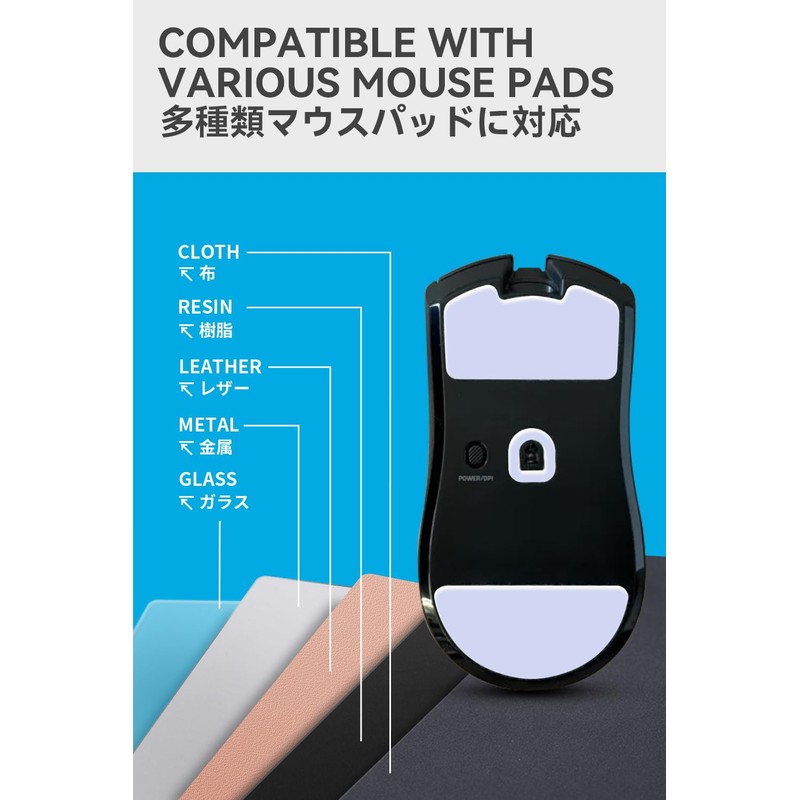 TALONGAMES Mouse Feet for Razer Viper V3 Pro 2-Set Premium